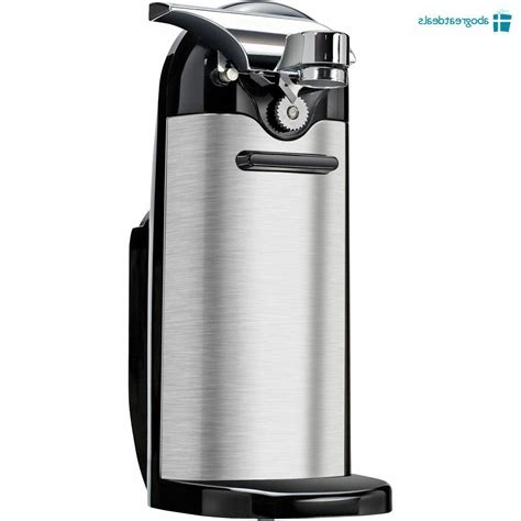 stainless steel electric can opener under cabinet|best countertop electric can opener.